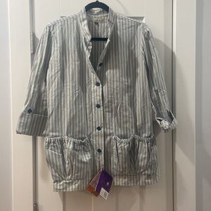 Sloggers Gardener's Smock Size Medium stripes HARD TO FIND sloggerwear